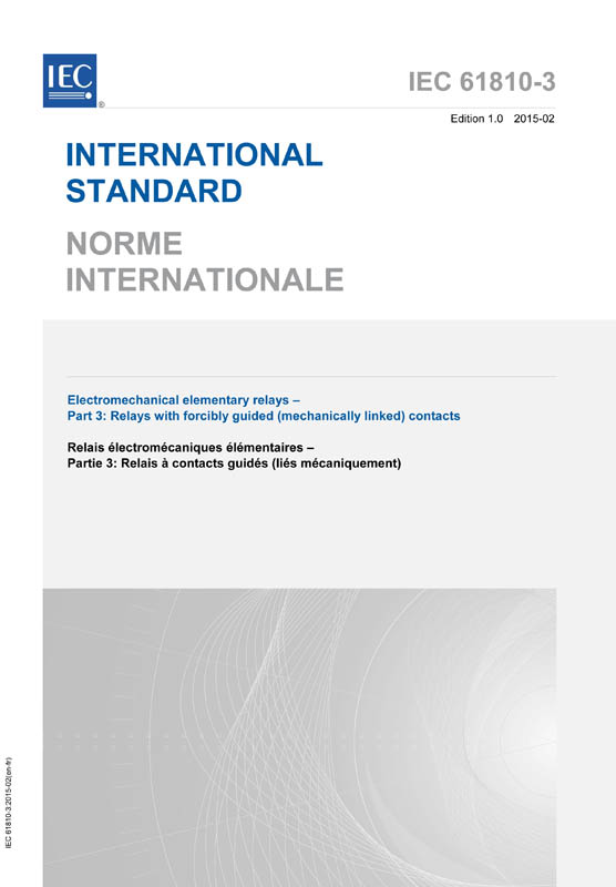 Cover IEC 61810-3:2015